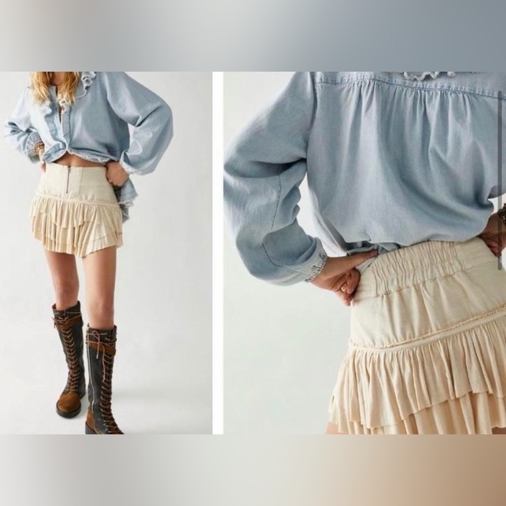 Free People Frostbite Mini Skirt